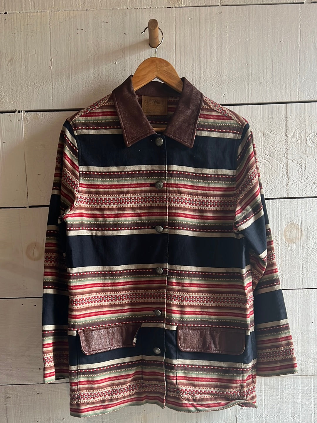 Vintage Striped Chore Coat