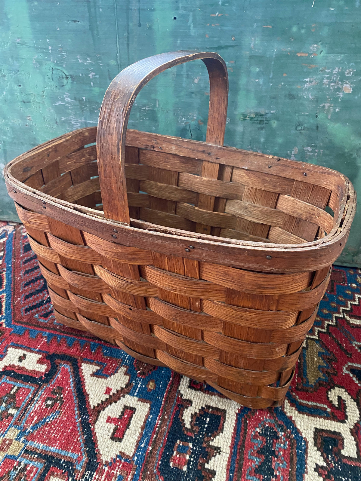 Wood Splint Gathering Basket