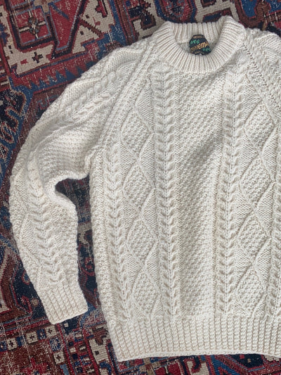 Vintage Irish Knit Pullover Sweater