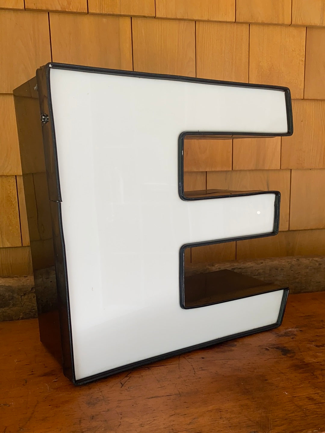 Salvaged Metal Letter - E