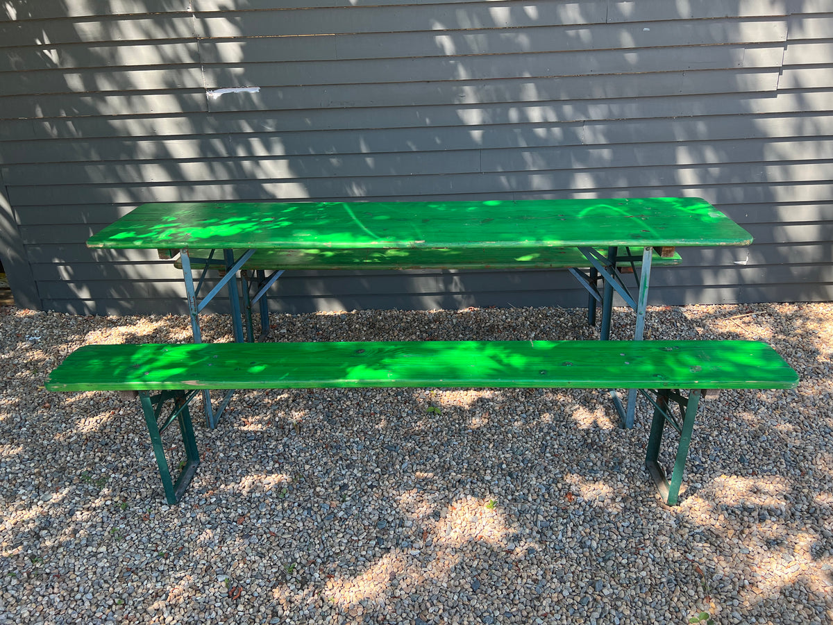 Vintage Beer Garden Table + Benches