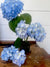 Vintage Blue Ribbon Flower Holder