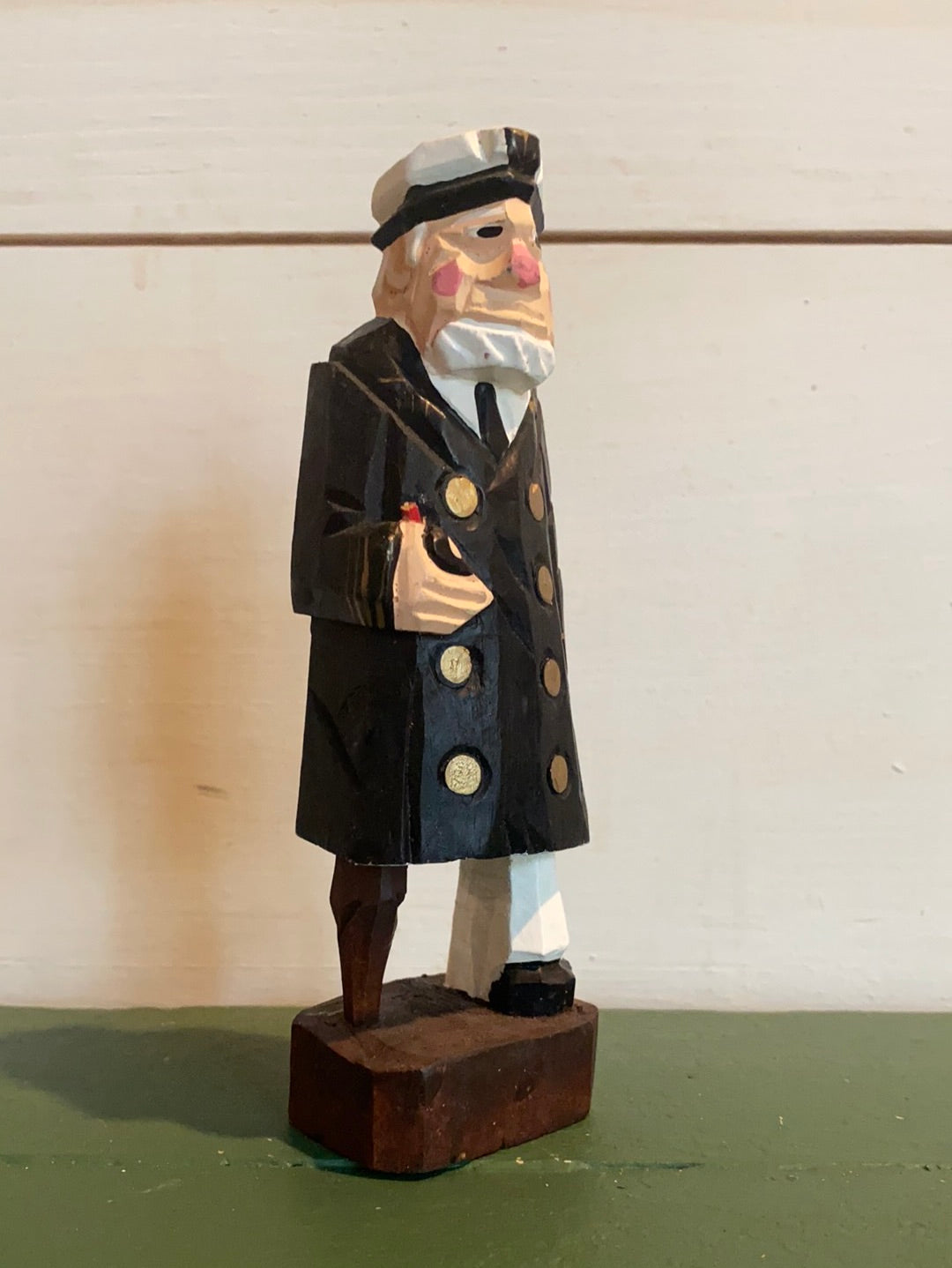 Vintage Wooden One Legged Captain