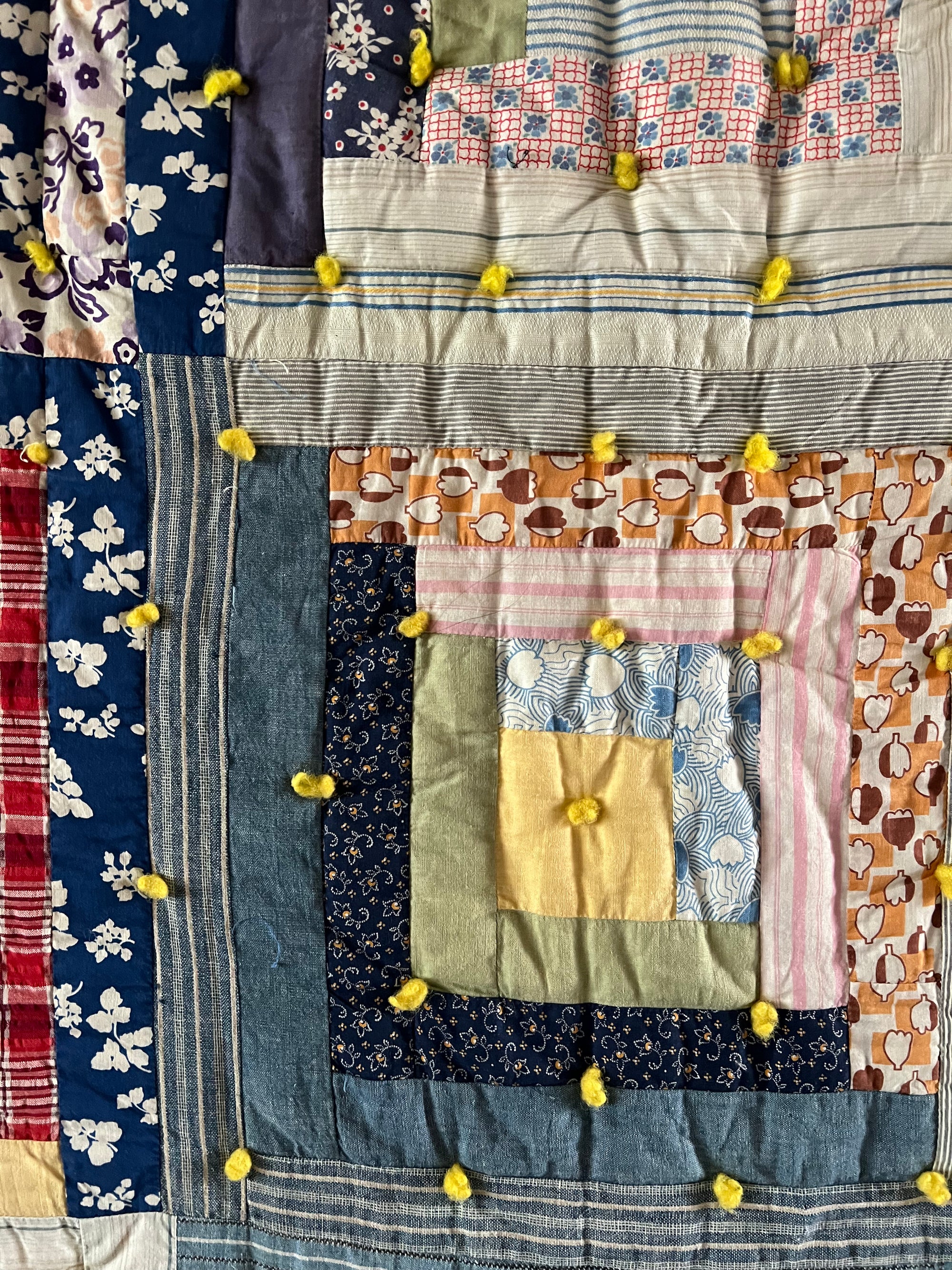 Vintage Log Cabin Quilt