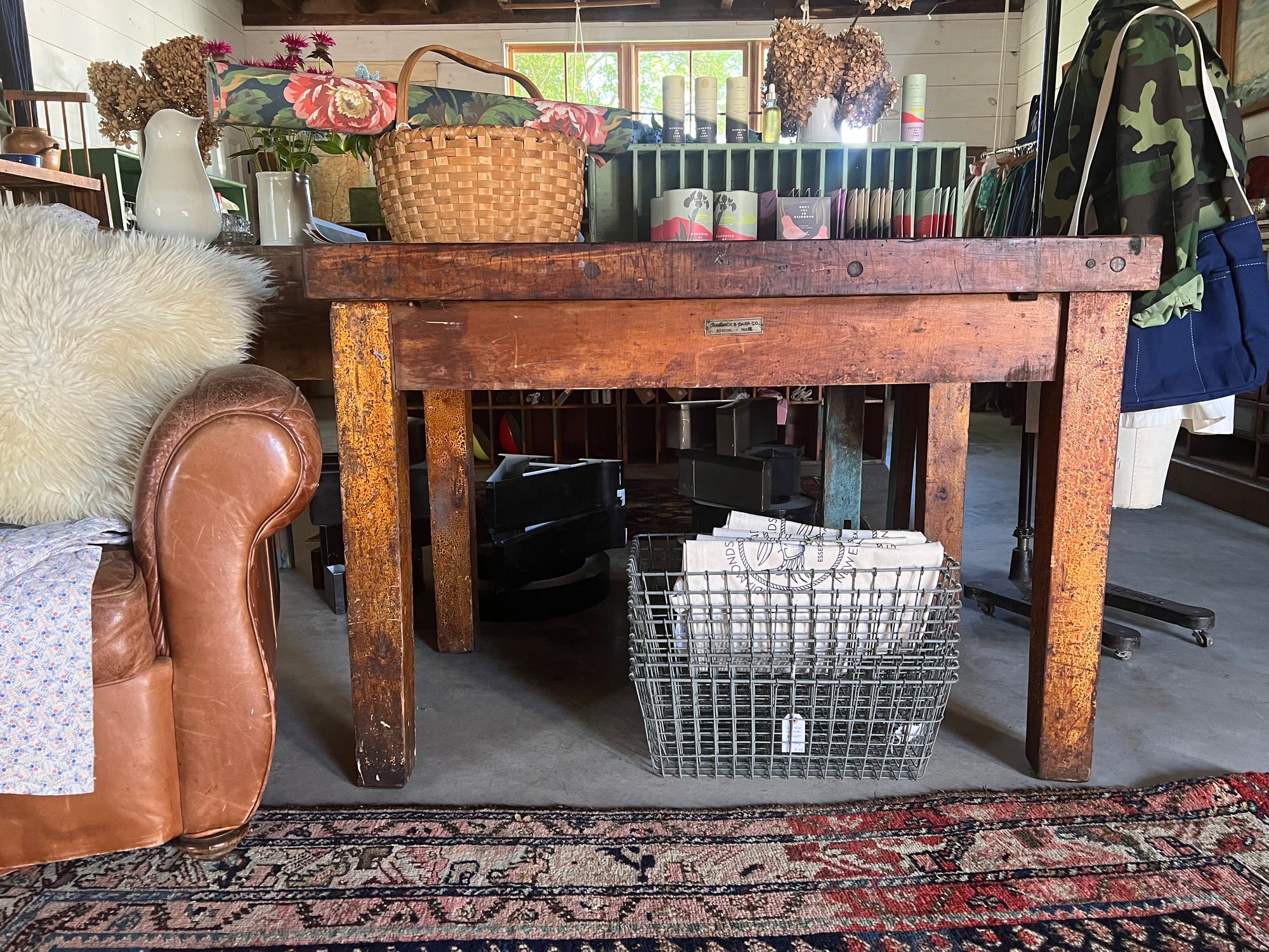 Vintage Butcher Block Table