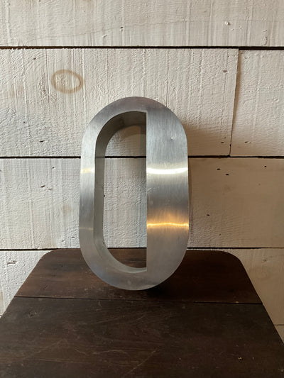 Salvaged Metal Letter - 0