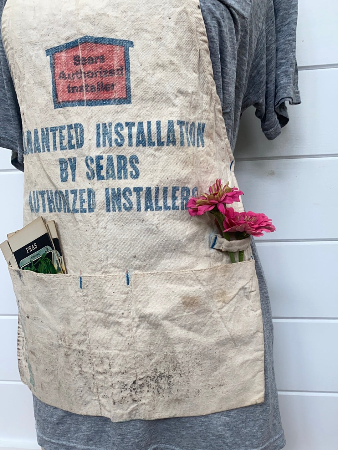 Vintage Sears Authorized Installer Full Apron