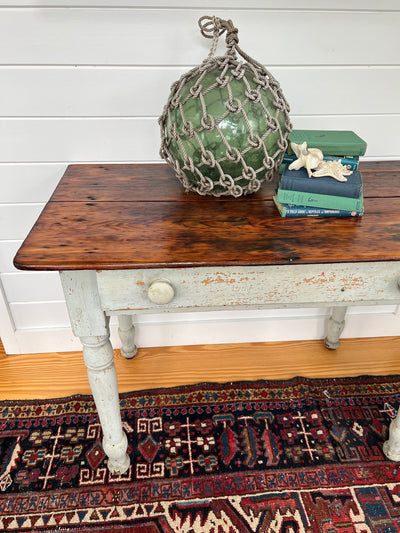 Vintage Pine Farm Table w/ Drawer