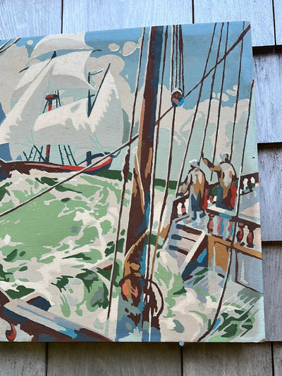 Vintage Paint by Numbers - On A Sailboat