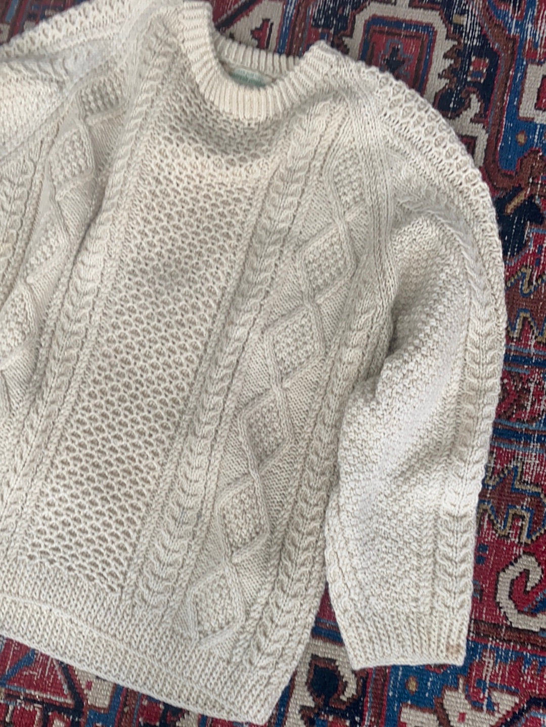 Vintage Irish Knit Pullover Sweater