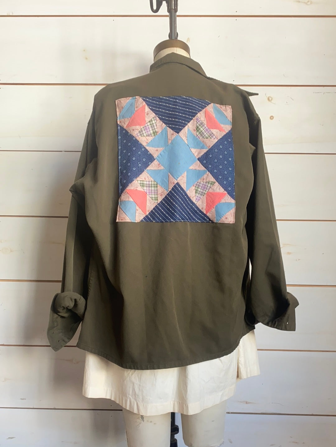Quilt Patch - Vintage Military Shirt