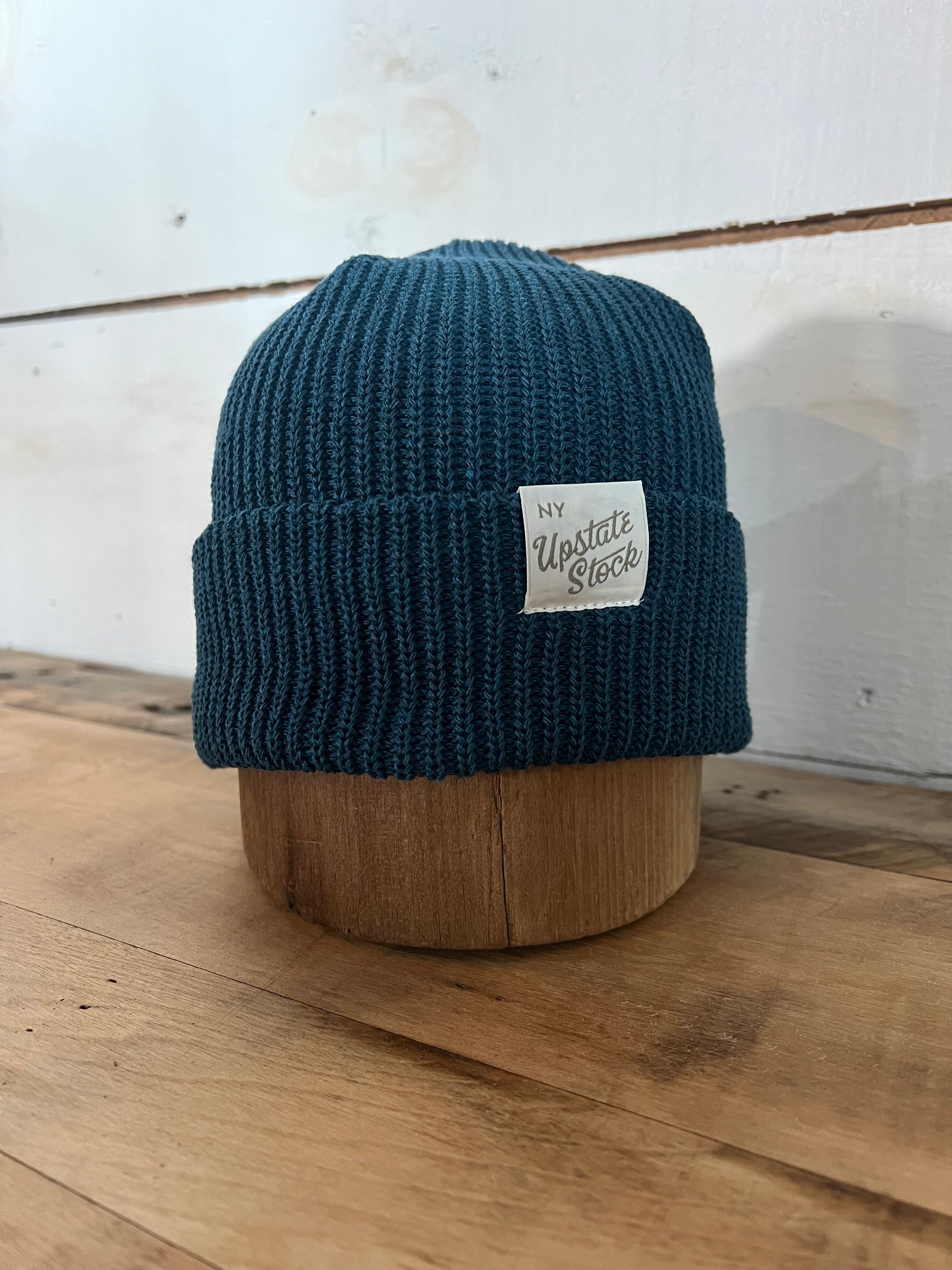 Upcycled Cotton Watchcap - Aqua