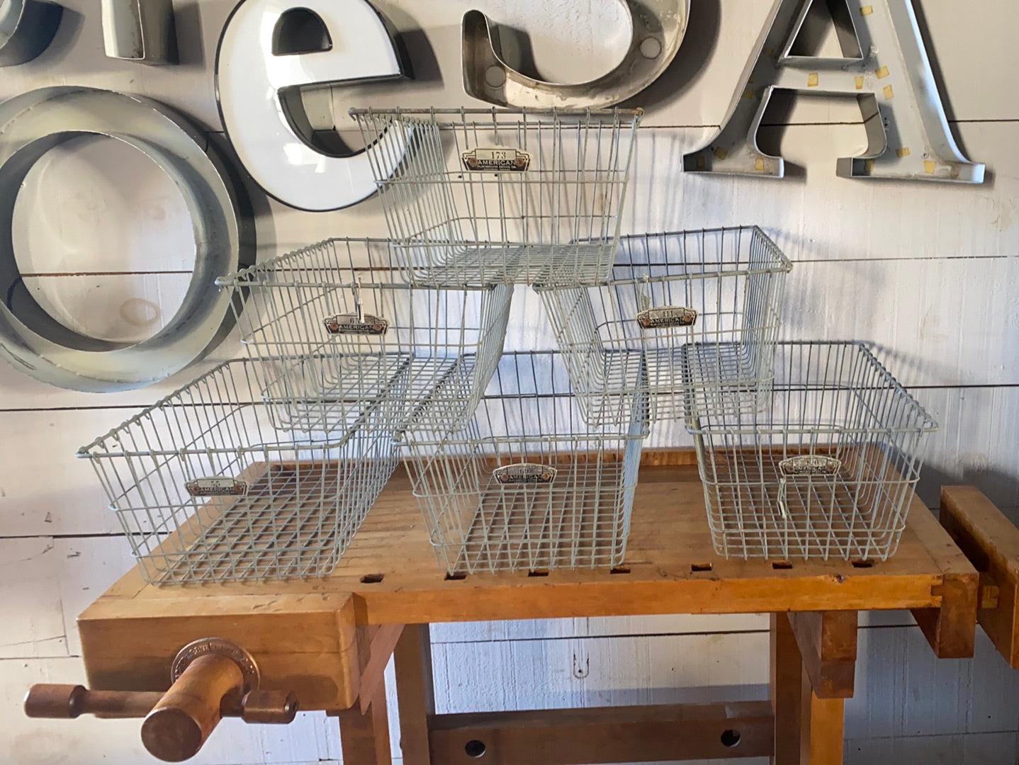 Vintage Locker Baskets - Long