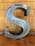 Salvaged Metal Letter - S