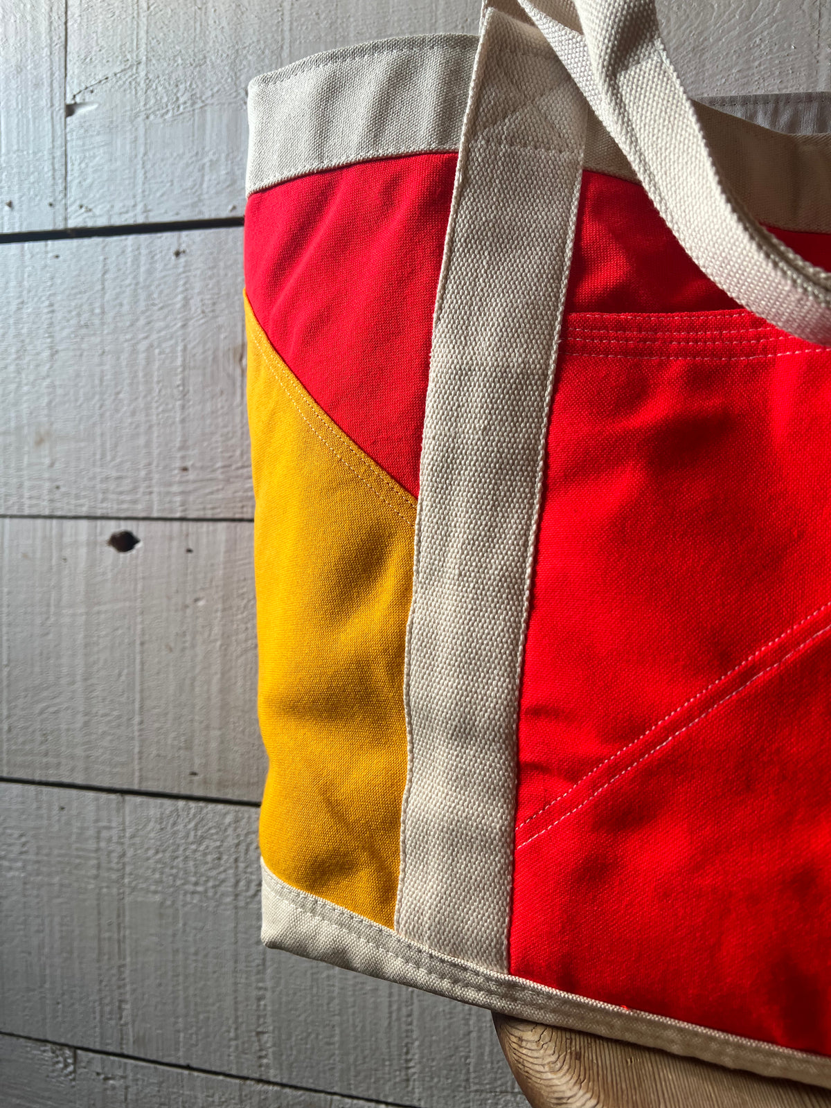 Walker & Wells REMADE Canvas Tote- Signal Flag
