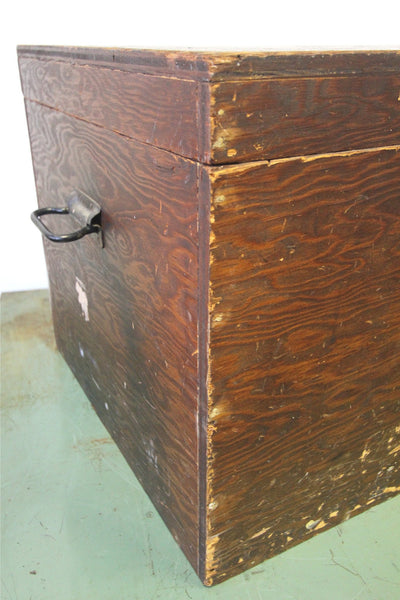 1950s Handmade Wooden Trunk - Diamonds & Rust