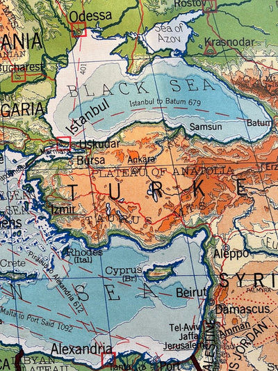 Map of Africa 1940 - Diamonds & Rust