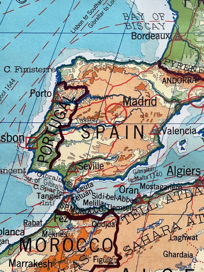 Map of Africa 1940 - Diamonds & Rust