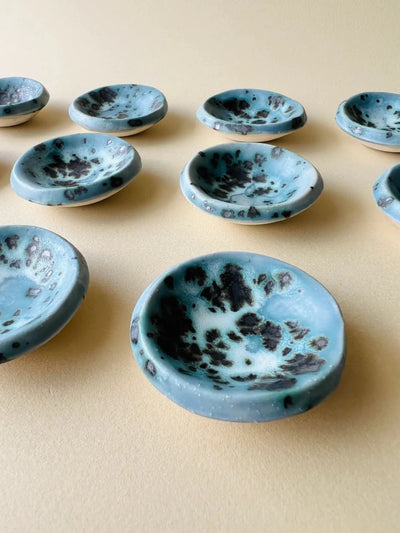 Moonscape Tiny Ring Dish - Diamonds & Rust
