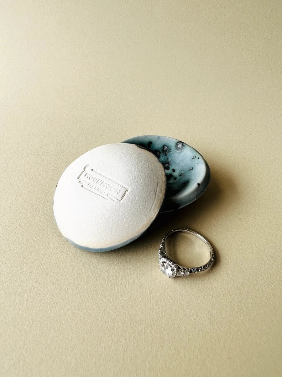 Moonscape Tiny Ring Dish - Diamonds & Rust