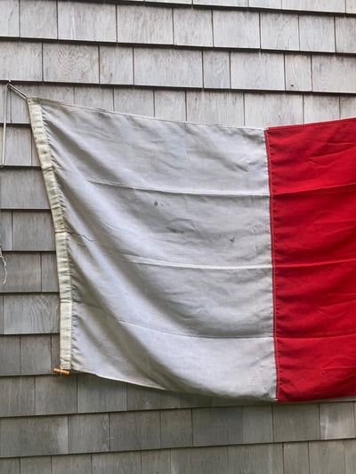 Nautical "H” Signal Flag - Diamonds & Rust