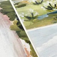North Shore Canvas Print - Diamonds & Rust