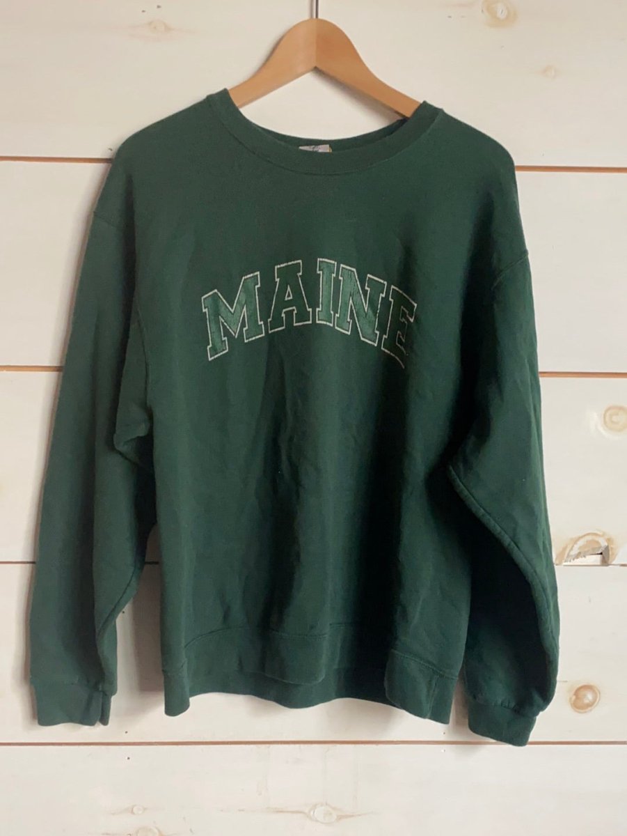Pre - Loved MAINE Crewneck Sweatshirt - Diamonds & Rust