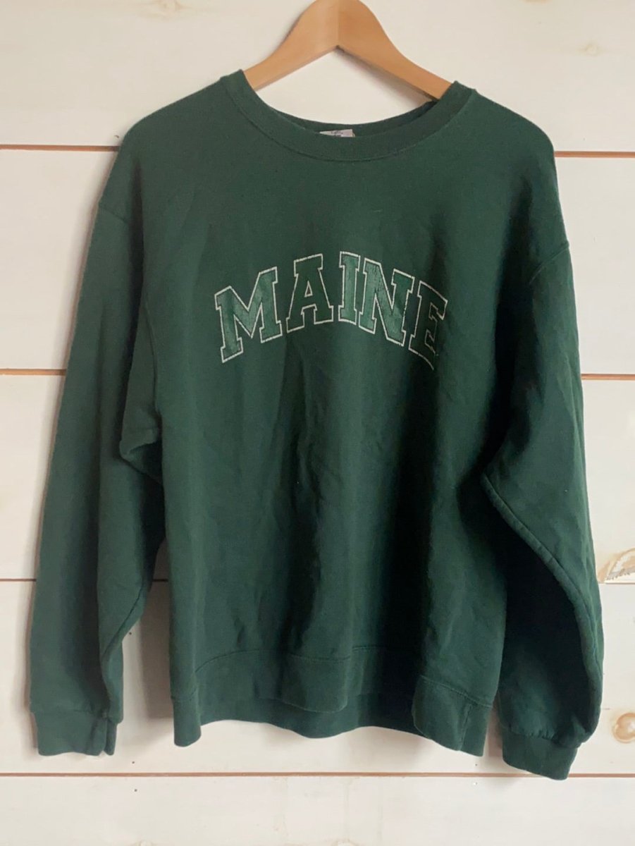 Pre - Loved MAINE Crewneck Sweatshirt - Diamonds & Rust