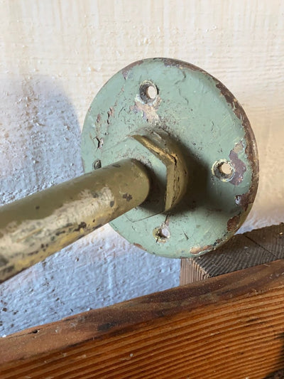 Salvaged Maritime Hallway Light - Diamonds & Rust