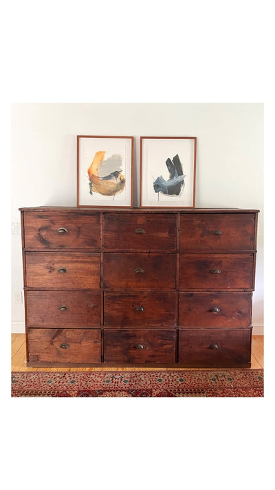 Salvaged Wood Bookcase / Cabinet - Diamonds & Rust