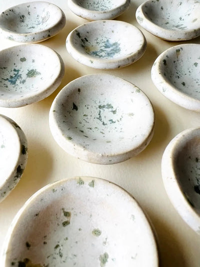 Sea Salt Tiny Ring Dish - Diamonds & Rust