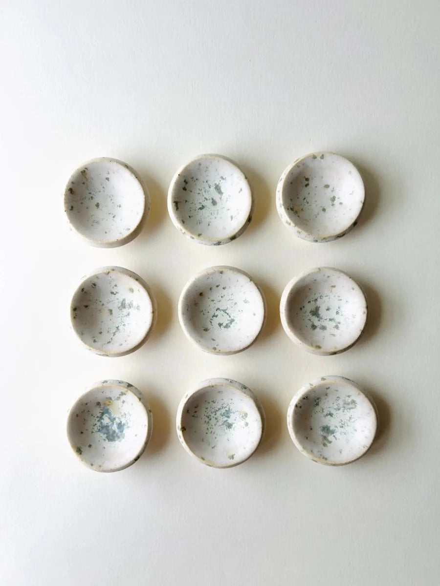 Sea Salt Tiny Ring Dish - Diamonds & Rust