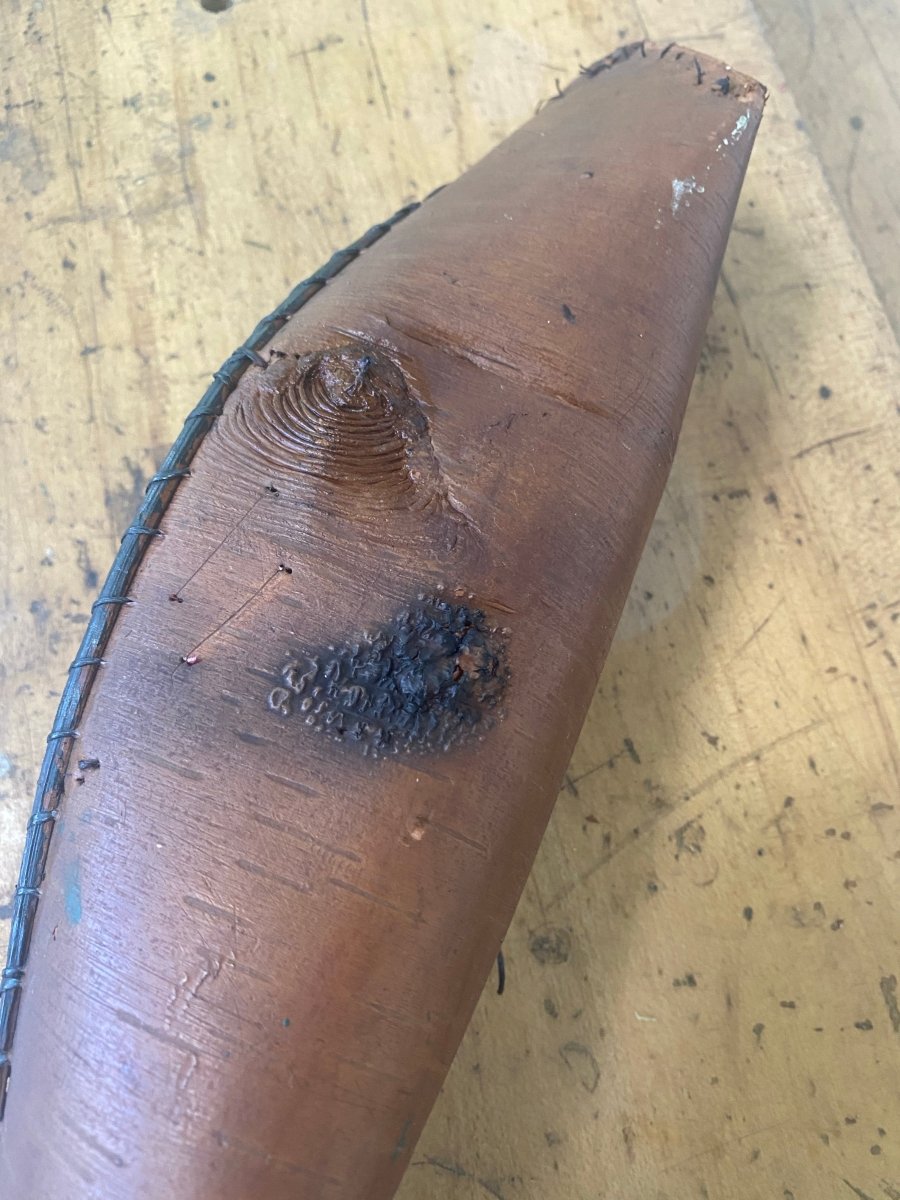 Souvenir Birch Bark Canoe - Diamonds & Rust