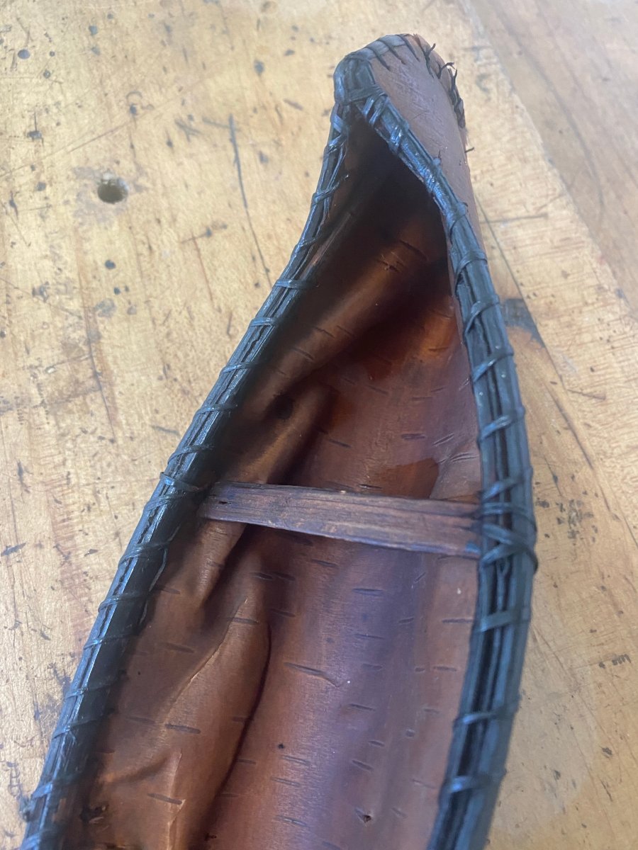 Souvenir Birch Bark Canoe - Diamonds & Rust