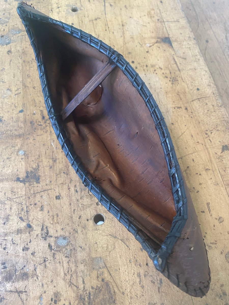 Souvenir Birch Bark Canoe - Diamonds & Rust
