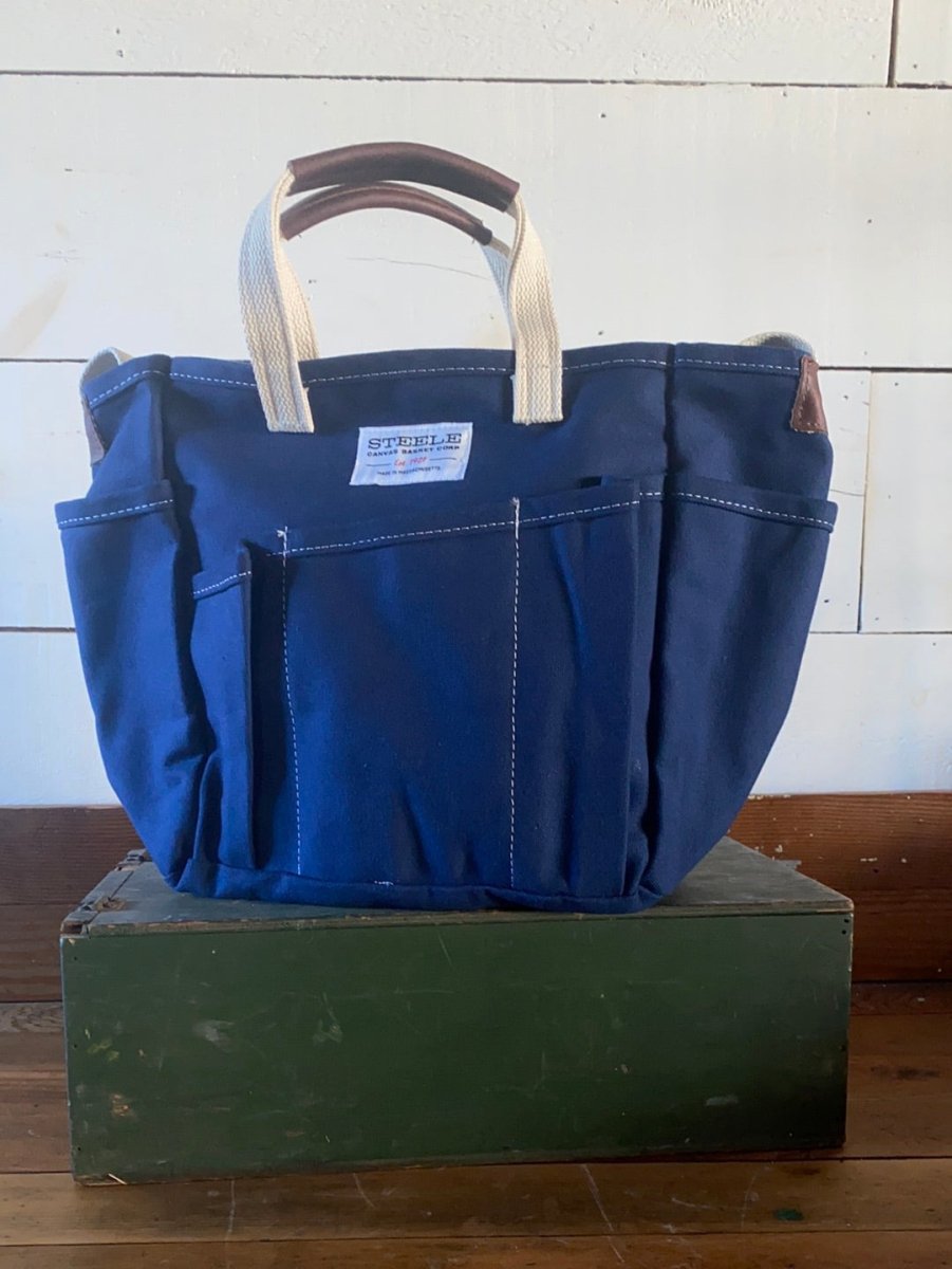 Steele Canvas Garden Tote - Navy - Diamonds & Rust