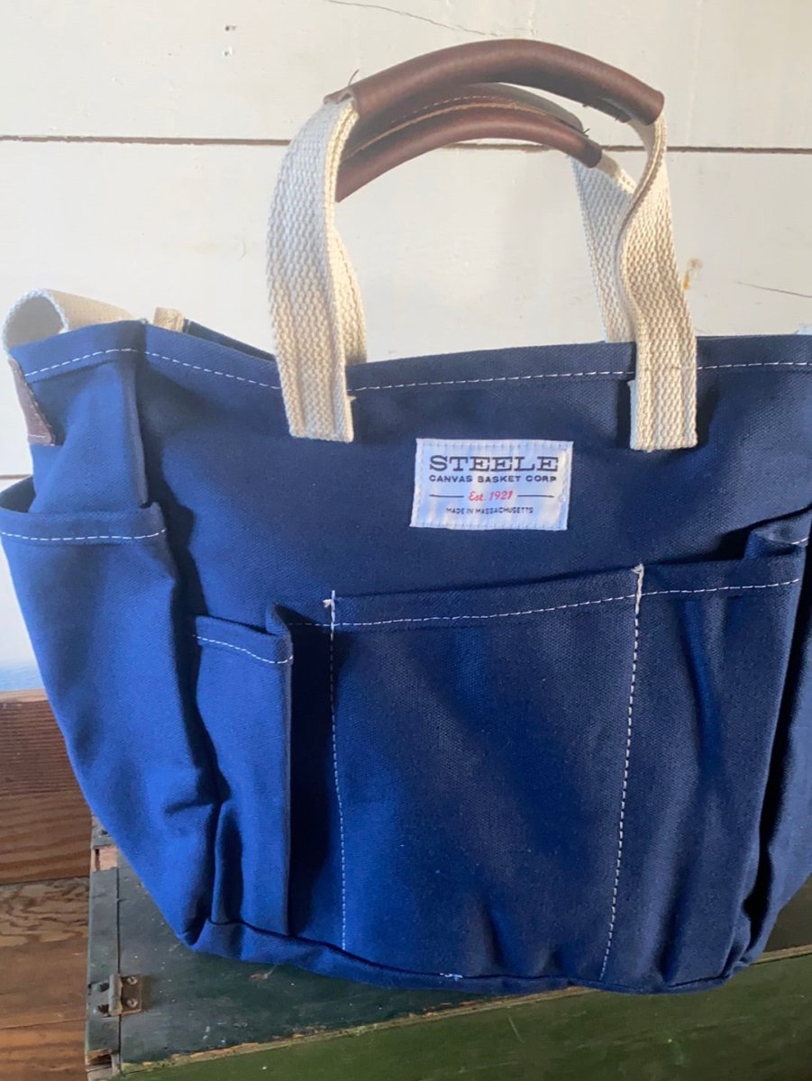 Steele Canvas Garden Tote - Navy - Diamonds & Rust