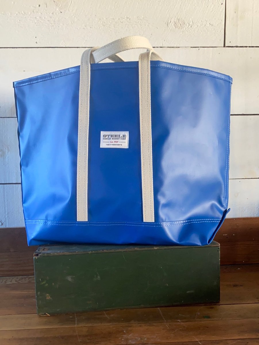 Steele Canvas Medium Tote - Marine Blue - Diamonds & Rust