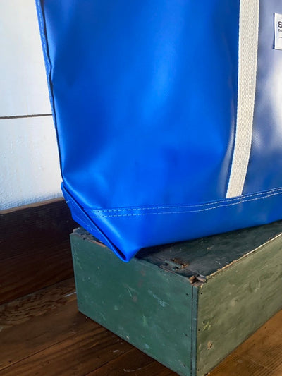 Steele Canvas Medium Tote - Marine Blue - Diamonds & Rust