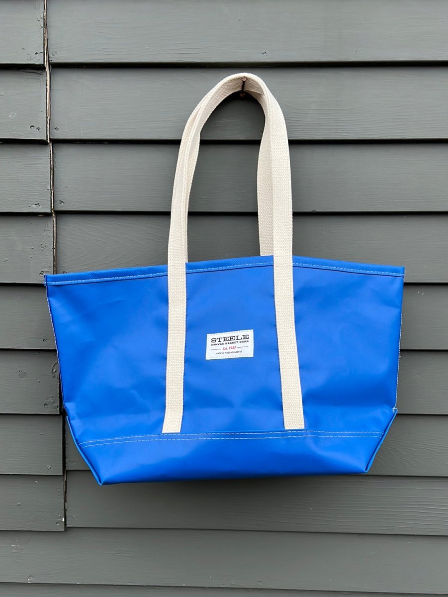 Steele Canvas Small Tote - Marine Blue - Diamonds & Rust