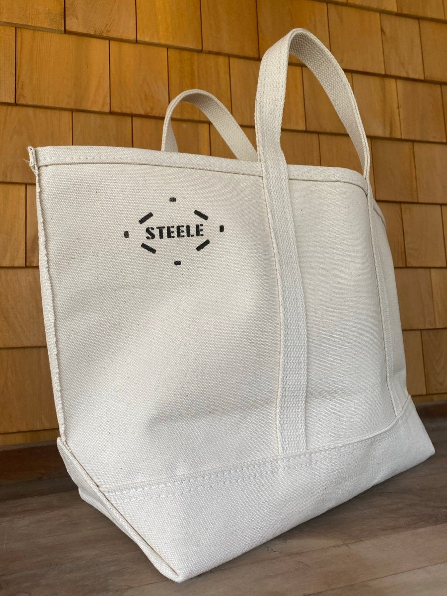 Steele Canvas Tote Bag: Small - Diamonds & Rust