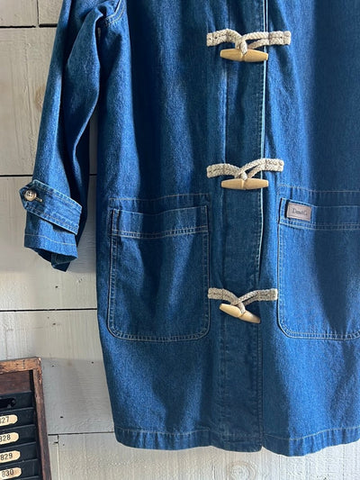Toggle Denim Coat by Denim & Co - Diamonds & Rust