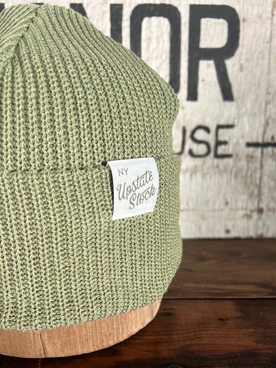 Upcycyled Cotton Watchcap - Matcha - Diamonds & Rust