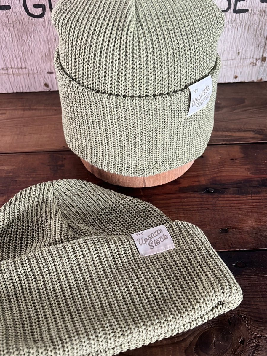 Upcycyled Cotton Watchcap - Matcha - Diamonds & Rust
