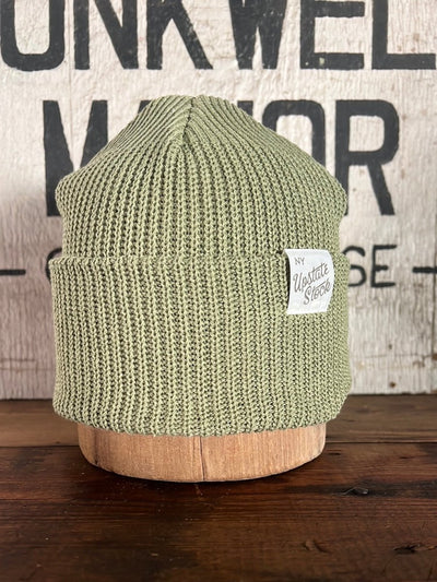 Upcycyled Cotton Watchcap - Matcha - Diamonds & Rust