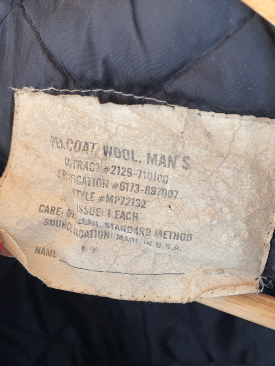 USN Vintage Pea Coat - Diamonds & Rust