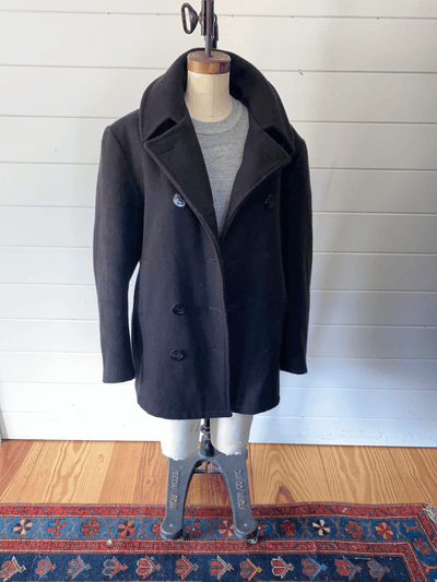 USN Vintage Pea Coat - Diamonds & Rust