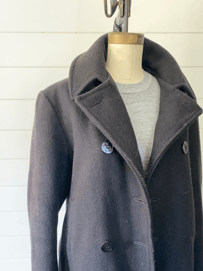 USN Vintage Pea Coat - Diamonds & Rust