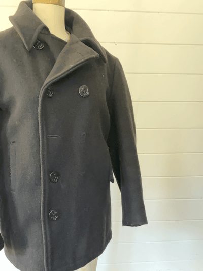 USN Vintage Pea Coat - Diamonds & Rust