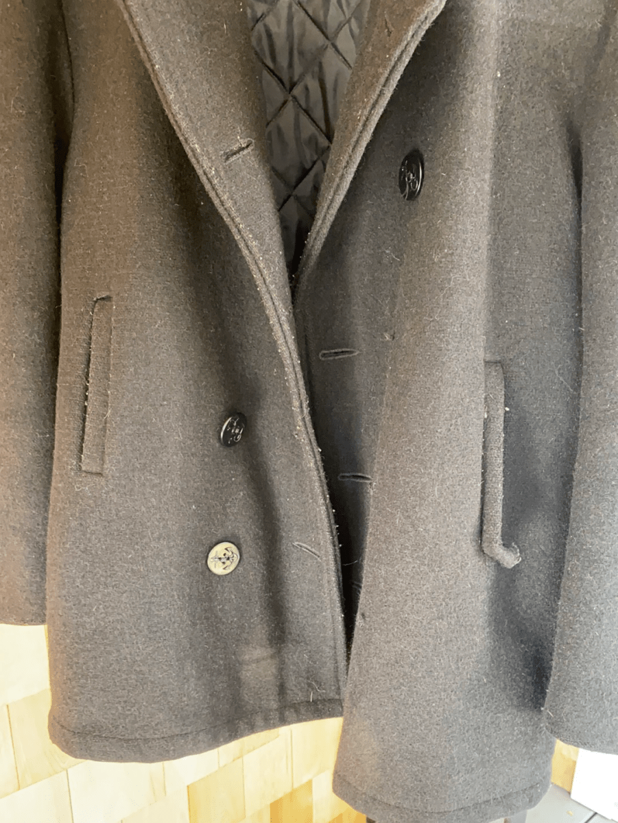 USN Vintage Pea Coat - Diamonds & Rust